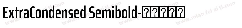 ExtraCondensed Semibold字体转换